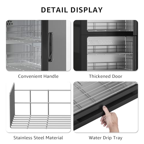 46L Hot Towel Warmer Cabinet, Large Professional Towel Heater - Black | Rust Resistant, Stainless Steel Racks, Large Capacity, Towel Warmer for Spa Massage Salon Home - color: Black, size: 46L