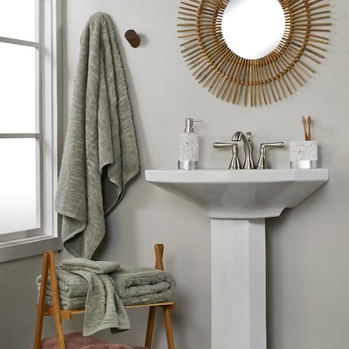 SKL Home CloudSoft Cotton Luxury 2-Piece Hand Towel Set, Sage - color: Sage, style: Hand Towels (Set of 2)