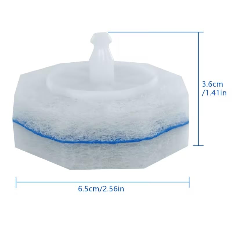 Disposable Toilet Brush Refill Heads, 50 Count, Upgraded 3-Layer Fiber Design for Deep Cleaning, Compatible with Most Toilet Wand Systems, Bathroom Scrubbing Pads