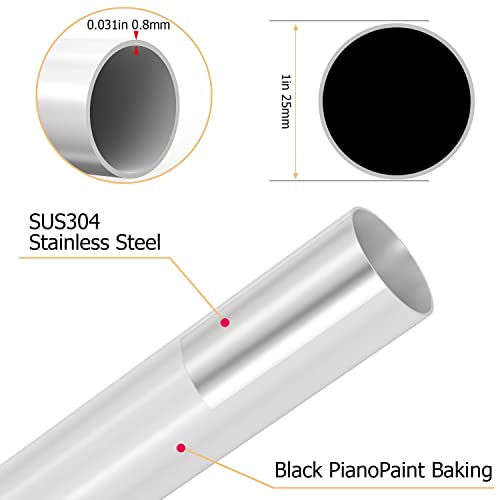 U Shaped Shower Curtain Rod (Both sides: 31.5"-47",Middle: 34.7"-43") Adjustable True 304 Stainless Bathroom Bathtub Shower Curtain Rod Rack White - color: U Shaped White, Length on both sides: 31.5"-47",Middle width:34.7"-43", size: U Shaped
