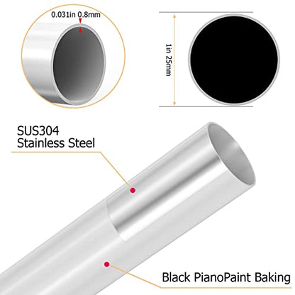 U Shaped Shower Curtain Rod (Both sides: 31.5"-47",Middle: 34.7"-43") Adjustable True 304 Stainless Bathroom Bathtub Shower Curtain Rod Rack White - color: U Shaped White, Length on both sides: 31.5"-47",Middle width:34.7"-43", size: U Shaped