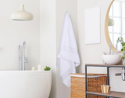 Utopia Towels Extra Large Bath Sheets, 2 Pack, 35x70 in, Cotton, White | Soft Lightweight Ring Spun Cotton Shower Towel Set - Highly Absorbent, Quick-Drying, Extra Large Bath Sheets, Durable - color: White