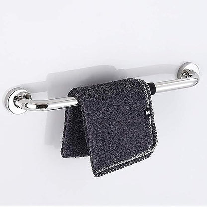 Bathroom Grab Bar, Silver Grab Bar 27 Inch, Restroom Hand Rails, Stainless Steel Wall Mount Grab Bar, Balance Handrail Shower Assist, Toilet Rails Elderly(Size:68cm) - size: 68cm