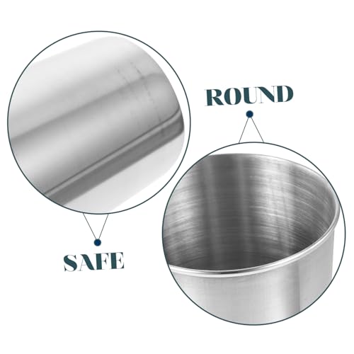 Stainless Steel Tumbler Cup Multi Use Drinkware for Water Juice and Mouthwash Easy to Clean Silver Finish for Home Parties and Travel - size: 8.50X6.00X6.00CM