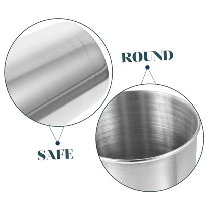 Stainless Steel Tumbler Cup Multi Use Drinkware for Water Juice and Mouthwash Easy to Clean Silver Finish for Home Parties and Travel - size: 8.50X6.00X6.00CM