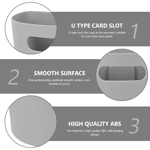 SUPVOX Wall Mounted Hanging Trash Can Plastic Waste Bin with Easy Installation and Smooth Surface for Kitchen and Bathroom Storage