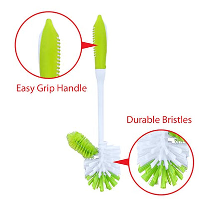 Pine-Sol Toilet Bowl Cleaner Brush with Holder | Heavy Duty Cleaning Wand with Under The Rim Scrubber, Non-Slip Handle, Storage Caddy | Bathroom Supplies, Yellow, Green - size: (Pack of 1)