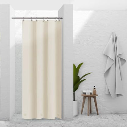 Barossa Design Stall Waterproof PEVA Shower Curtain Liner, Beige, 36x72 | Waterproof PEVA, 3 Bottom Magnets, Metal Grommets, Lightweight Plastic Shower Liner 36x72 Inches for Small Bathroom Stall - color: Beige, size: 36"W x 72"L (Pack of 1)