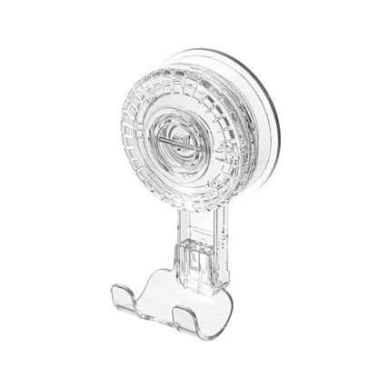 HOME&I Twist-to-Lock Razor Holder for Shower, 2 Pack Clear Suction Cup Bathroom Hooks with Double Hook Design, No-Drill Wall Mount Organizer for Razor, Loofah, Washcloth & Shower Accessories - style: Twist Lock+Double Hook