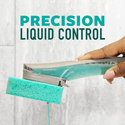 Scotch-Brite Scrub Tub & Shower Wand 2 Pack, Bathroom Cleaning Wands with Silicone Blade and Refillable Handle for Soap Scum Removal on Tubs, Showers, Glass Doors, Tile and Bathroom Walls - size: 2 Pack
