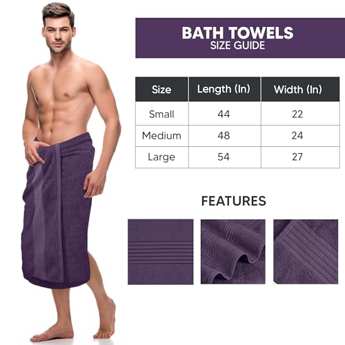 Utopia Towels Luxurious Bath Towels Set, 27x54 in, 4 Pack, Soft, Plum | Soft Luxurious Ring Spun Cotton Bath Towels - Lightweight, Highly Absorbent, Quick-Drying, Ideal for Daily Use - color: Plum