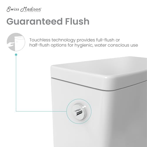 Carre One-Piece Square Toilet Dual-Flush 1.1/1.6 gpf, Touchless