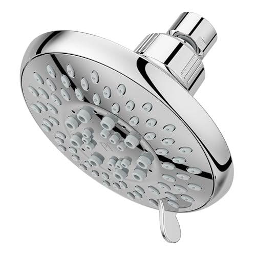 Pfister Universal Shower Head, Shower Arm Not Included, 5-Function, 1.75 GPM, Polished Chrome Finish, 015WS2UT01C - color: Polished Chrome