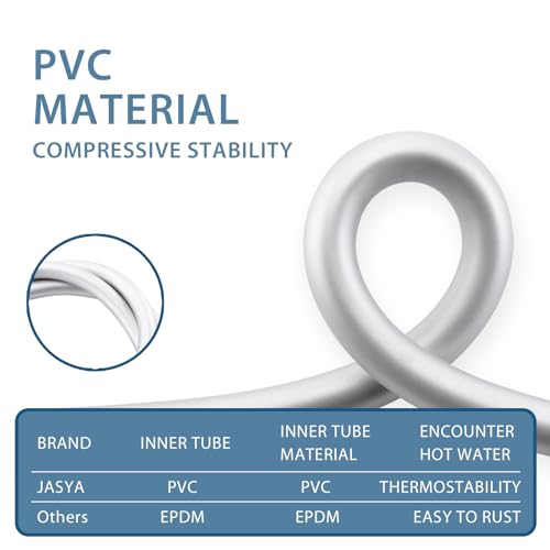 119 Inches PVC Shower Hose Extra Long Silver | Rv Shower Hose Showerhead Hose For RV, Showerhead, Sprayer, Bidet, Pet Cleaning,10 ft Hand Held Shower Hoses Replacement - color: Silver, size: 119 In