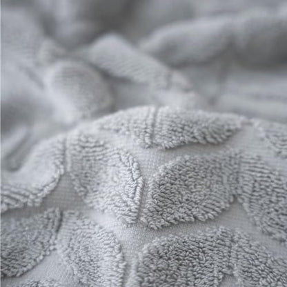 BAGNO MILANO Turkish Cotton Bath Towels, Hand Towels - Soft Plush Jacquard Collection - Highly Absorbent Towel Set (Light Grey, 6 pcs Towel Set) - color: Light Grey, size: 6 pcs Towel Set