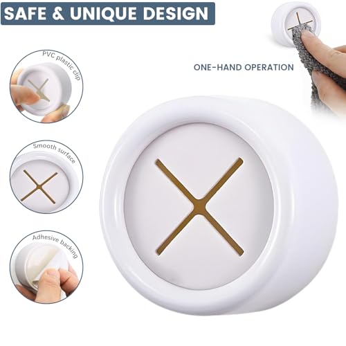 3-Piece Adhesive Towel Hook Set - White Silicone Claw Towel Holder for Kitchen, Bathroom, Outdoor Use - color: White