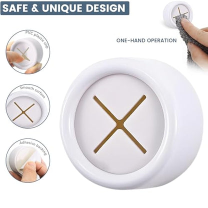 3-Piece Adhesive Towel Hook Set - White Silicone Claw Towel Holder for Kitchen, Bathroom, Outdoor Use - color: White