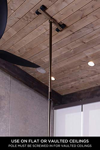 Sure Stand Straight Pole, Elderly Tension Mounted Floor to Ceiling Transfer-Pole, Bathroom Safety Assist Grab Bar and Stability Rail, Deep Bronze - color: Deep Bronze, size: Sure Stand Straight Pole