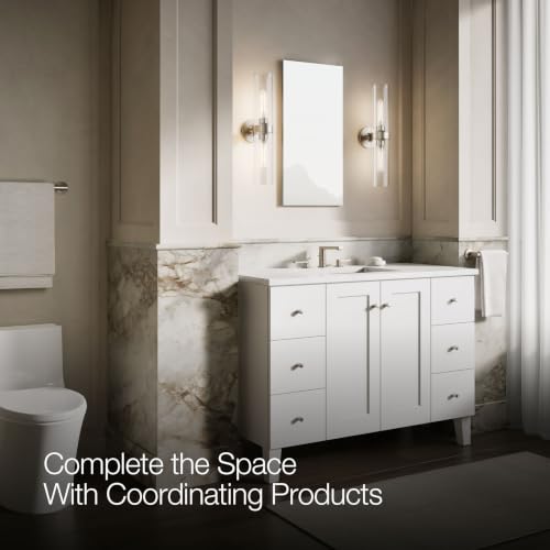 KOHLER 99001-NA Verdera 15" W x 30" H Bathroom Medicine Cabinet with Magnifying Mirror, Recessed or Surface Mount Bathroom Wall Cabinet, Slow-Close Doors - size: 15" W x 30" H, style: Magnifying Mirror + Slow Close