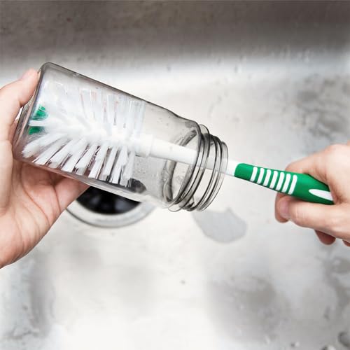 Libman Bottle & Dish Kitchen Brush Kit with Straw Cleaner, 4 Brush Styles | Kitchen scrub brush kit for bottles, dishes, and straws; 3 brushes plus straw cleaner. - style: Bottle & Dish Brush Kit