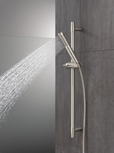 Delta 2-Setting Brushed Nickel Wall Mount Handheld Shower Head with ProClean Spray, Hand Held Shower Head and Hose with High Pressure Spray, Venetian Bronze 51537-SS-PR - color: Lumicoat Stainless