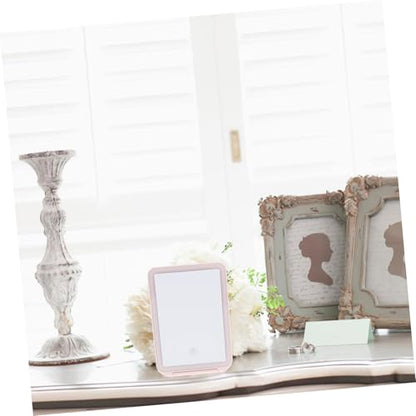 Chic USB Makeup Mirror with Touch Control Portable Foldable Design for Home Desktop and Travel Use Lighted Vanity Mirror for Effortless Makeup Application