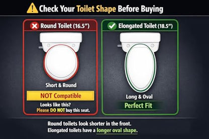 R&T Toilet Seat Riser 2" Raised Seat with Removable Padded Handles Fit for Elongated Toilets - color: Orange