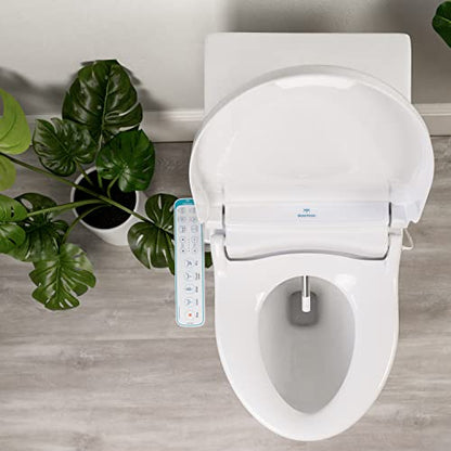 BidetMate 1000 Series Electric Bidet Toilet Seat, Heated Water and Seat | Instant warm-water wash, heated seat, air dryer, and self-cleaning nozzle. Side panel control. Fits round toilets. - style: 1000 Series | Round | Side Panel