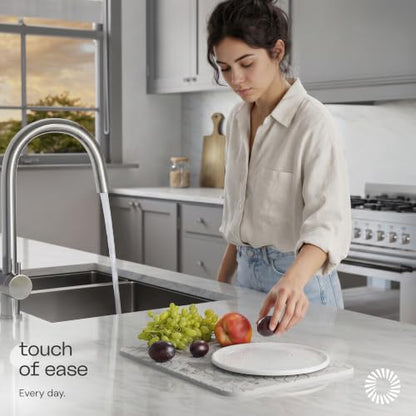 Deepstone Diatomite Stone Dish Drying Mat – Fast-Drying Natural Diatomaceous Earth Kitchen Countertop Drying Board – Super Absorbent & Non-Slip, 16 x 12 in (White) - color: White
