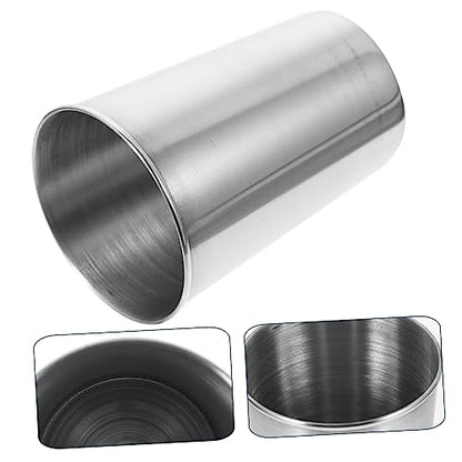 Stainless Steel Tumbler Cup Silver Bathroom Beverage Cup for Rinsing Multi Use for Water Juice More Easy to Clean Design - size: 8.50X6.00X6.00CM