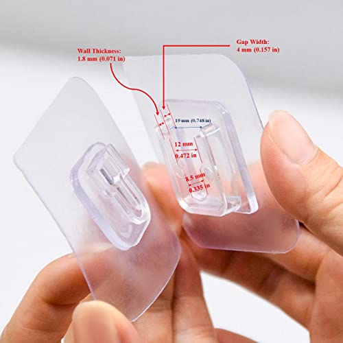 12 PCS Wall Mounted Replacement Sticky pads for Kitchen Bathroom Shower Caddy Organizer Rack Holder Nail Free Adhesive Hooks (Concave Shape) - color: Concave Shape