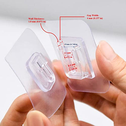 12 PCS Wall Mounted Replacement Sticky pads for Kitchen Bathroom Shower Caddy Organizer Rack Holder Nail Free Adhesive Hooks (Concave Shape) - color: Concave Shape