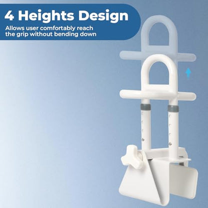Bathtub Handles for Seniors: Triple Grip Adjustable Bathroom Grab Bars,Supports 350 LBS Safety Rail for Elderly,Disabled,Tub Grab Bars for Side of Tub