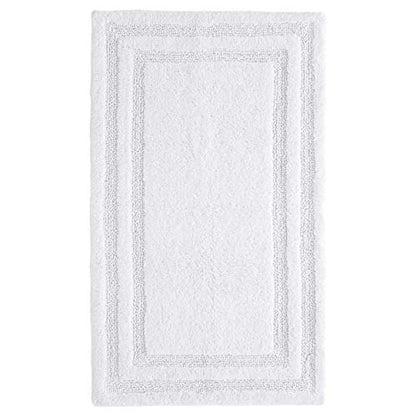 Tommy Bahama - Bathroom Rugs, Cotton Bath Mat, Highly Absorbent, Coastal Inspired Design (Isla White, 2 Piece) - color: White, size: 17 x 24 inches, 21 x 34 inches