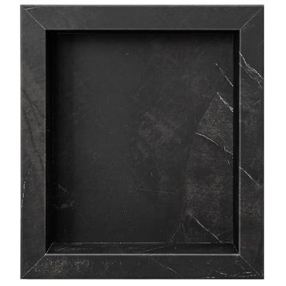 Palisade 17.5 in x 15.5 in Vinyl Shower Niche Black Ice | Waterproof Shower Insert - color: Black Ice