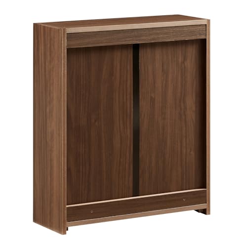 Crosley Furniture Savannah Wall Mounted Bathroom Storage Medicine Cabinet with Shelves, Walnut - color: Walnut, style: Wall Cabinet