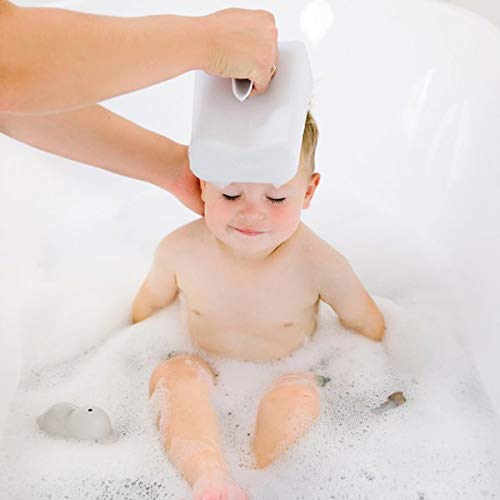 Ubbi Bath Rinse Cup for Babies & Toddlers, White | Baby Hair Rinse Cup, Newborn Bath Time Essential, Tear-Free Bath Accessory - size: 4.6 Fl Oz (Pack of 1), style: Rinse Cup