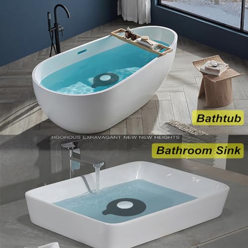 Seatery Bathroom Sink Stopper, Tub Stopper, Bathtub Drain Stopper, Bath Tub Plug, Bathtub Drain Cover, Bathtub Drain Plug, Sink Drain Cover, Sink Plug，Black - style: Stopper-1PCS