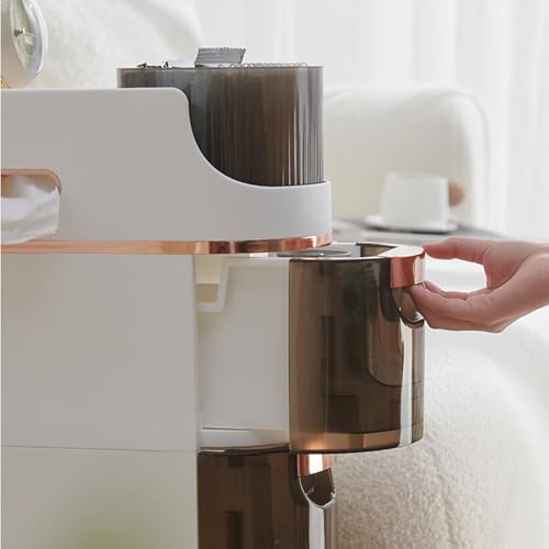 5 Tiers Narrow Bathroom Storage Cabinet with 4 Drawers,Movable Bathroom Floor Storage Cabinet with and Tissue Holder,Slim Cabinet for Small Space,Bathroom, Kitchen, Bedroom - style: 5-Tier-Rotatable Top