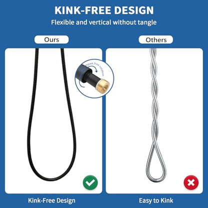 GRICH Shower Hose Extra Long: 71 Inch Metal Cord High-Density Anti-Leak Stainless Steel Shower Head Hose Replacement, Ultra-Flexible & Durable Bathroom Pipe with Solid Brass Insert & Nut, Matte Black - color: Matte Black