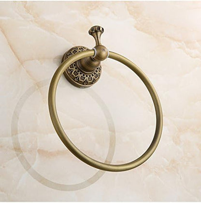 Wall Mounted Towel Ring/Towel Holder,Solid Brass Construction, Antique Bronze Finish,Bathroom Accessories