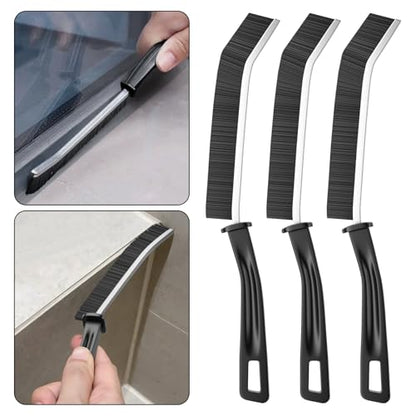 Precision Crevice Cleaning Brush 3-Piece Set for Hard-to-Reach Areas Bathroom Grout Car Interiors Household Cleaning Tools
