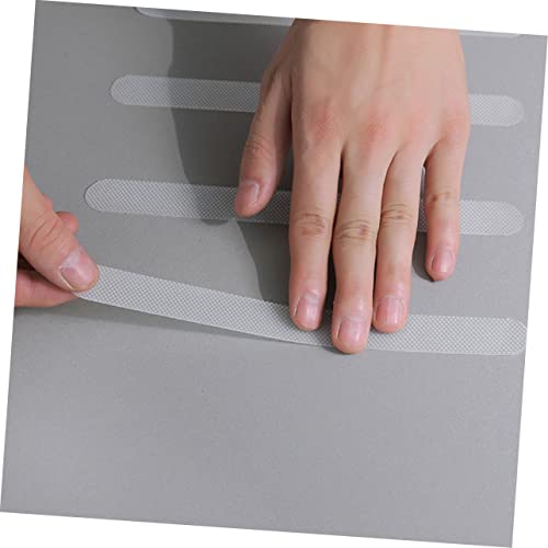 POPETPOP 4 Sets Strong Adhesive Slip Bathroom Strips Non Skid Tape for Floors Stairs and Bathtubs Safety for Preventing Slips and Falls