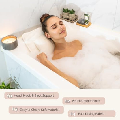Our Full Body Bath Pillow - Ideal Bathtub Accessory for Relaxing Bath Gifts for Women - size: Full Body Bath Pillow