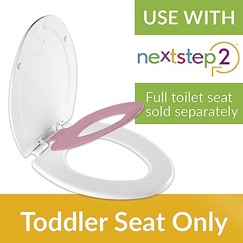 Next Step Toddler Toilet Seat, Insert Only For Use With NextStep2 Toilet Seat, Slow Close, Removable, Round, Pink - size: Round, style: Pink - Potty Insert