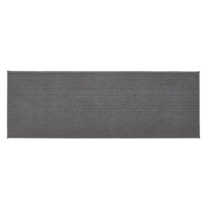 TYUU Bathroom Runner Rug, Long Bath Mat Washable Thin Quick Dry Low Pile Bathroom Runner Rugs 24 x 60 Non Slip, Dark Grey 24"x60" - color: Dark Grey, size: 2' X 5' (Runner)