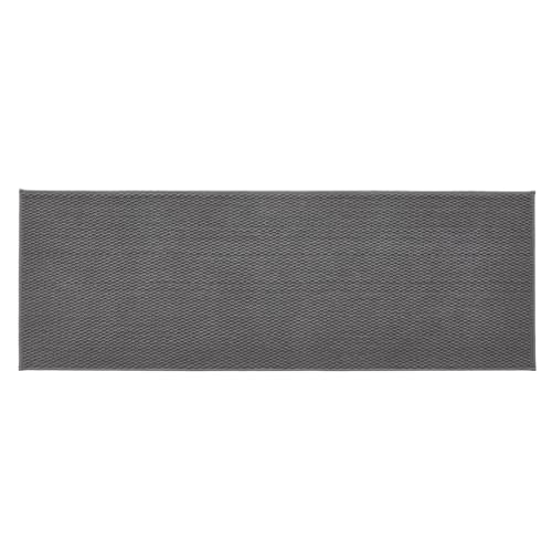 TYUU Bathroom Runner Rugs, Long Bath Mat Runner Washable Thin Quick Dry Low Pile Bathroom Runner Rugs Non Slip, Dark Grey 24"x70" - color: Dark Grey, size: 2' X 5'10" (Runner)