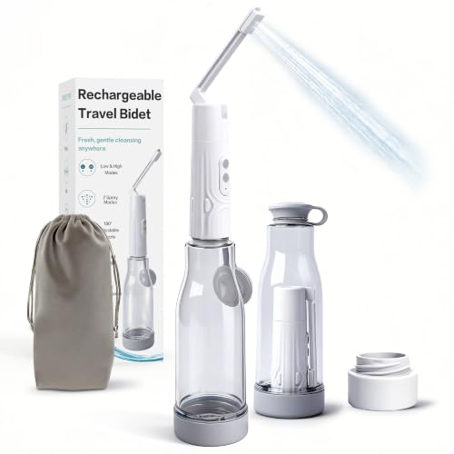 Portable Bidet for Travel, 400ml Rechargeable Electric Bidet Sprayer