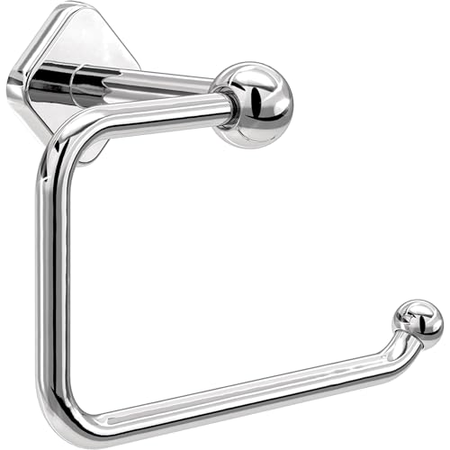 Franklin Brass Gainsville (1-Pack) Toilet Paper Holder, Euro Single Post Tissue Roll Wall Mount TP Storage, Polished Chrome Bathroom Decor, Accessories GNV50-PC - color: Polished Chrome
