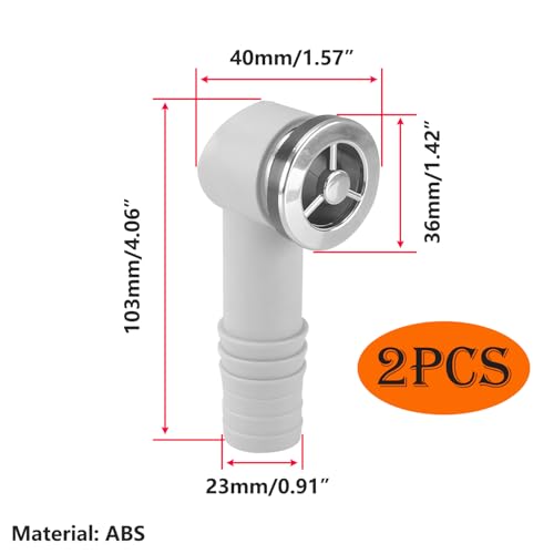 Qrity 2 PCS Round Overflow, Sink Overflow Head, Bathroom sink overflow, Overflow Tube Kitchen Sink Accessories, 36 x 36mm - style: Style-D